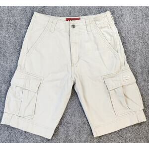 Levis Cargo Shorts Mens 29 White 10.5" Inseam The Original Jeans Red Tab Utility